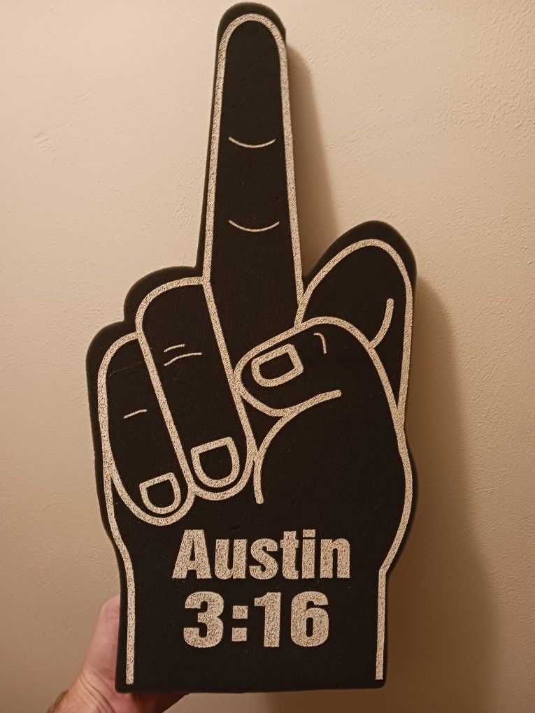 Wwe Stone Cold Foam Finger Vintage