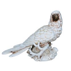 Perching Paradise Cockatoo Parrot Table Sculpture