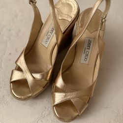 Genuine Jimmy Choo Wedge Sandals EU 38 (US Size 8)