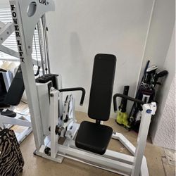 Power Lift Pro Select Seated Chest Press With 300 LB Weight Stack - Excellent Condition - Commercial Gym Equipment 