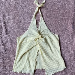 Yellow halter top 