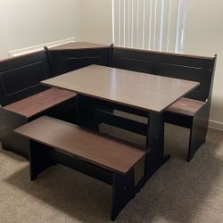 Linon Breakfast Nook With Storage
