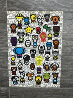 A Bathing Ape 2006 Baby Milo Sticker Sheet Brand New Vintage Nigo Rare Ape