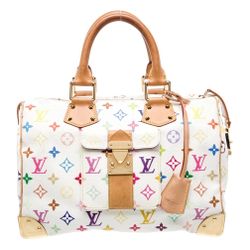 Monogram Multicolor Speedy 30 White