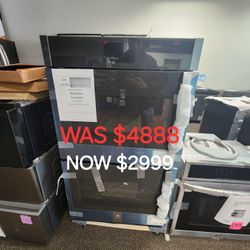 Ge Profile 30" Smart Built In Convection Double Wall Oven With Left Hand Door swing 