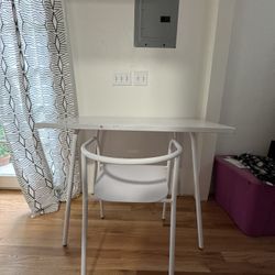 Metal Desk And Chair 