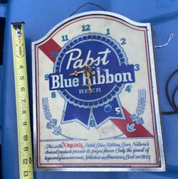 Pabst Blue Ribbon Mirror Wall Clock
