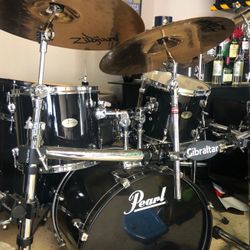 Peral drum set $1000 2 snares and doble pedal