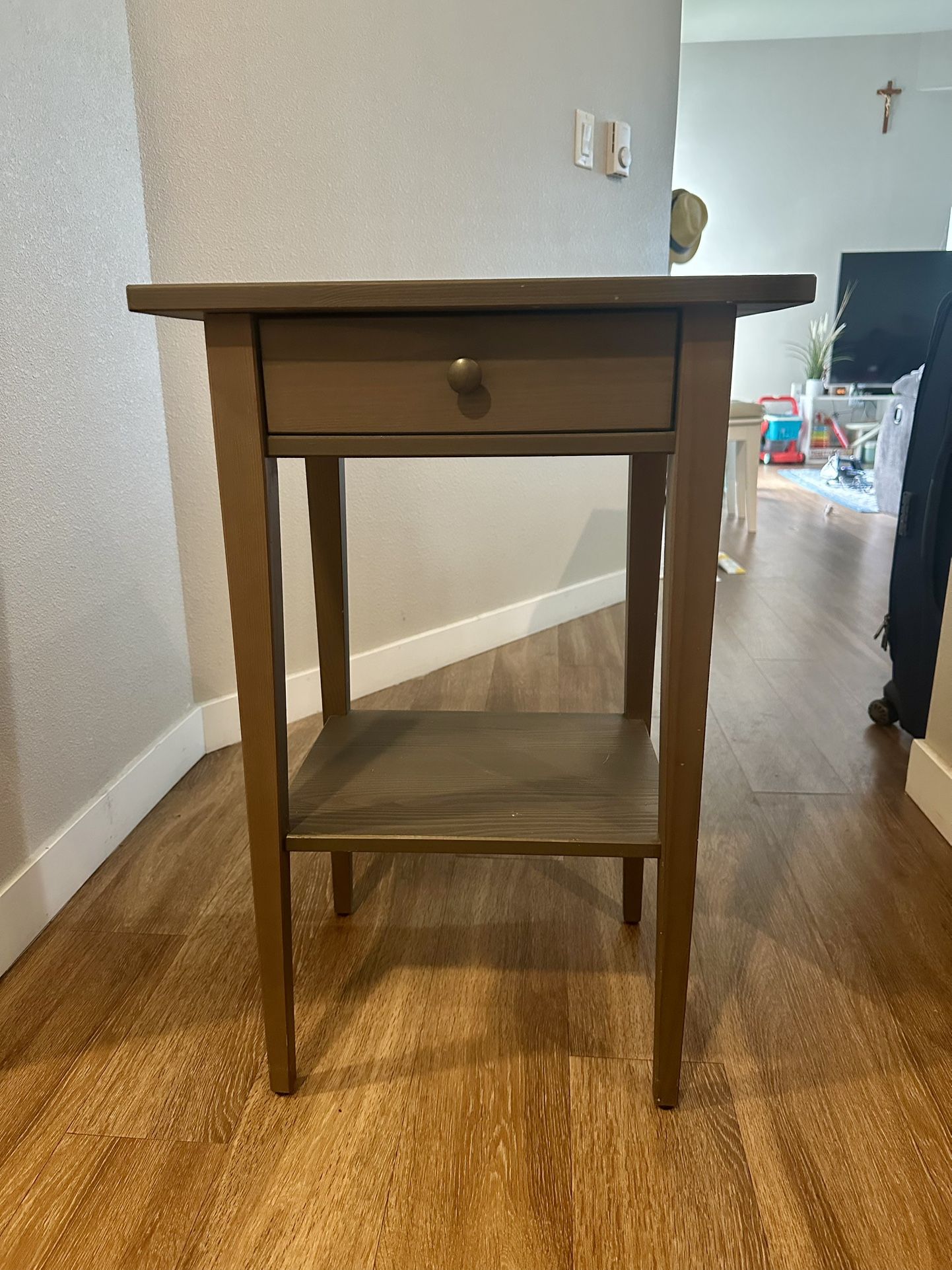 IKEA HEMNES Nightstand – Dark Gray Stain