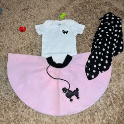 Baby Girl 50’s Themed Outfit/Costume 
