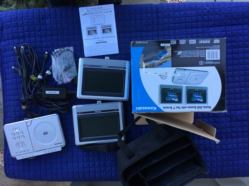 Kawasaki Mobile DVD with two 7” Screens PVS1965s for Sale in