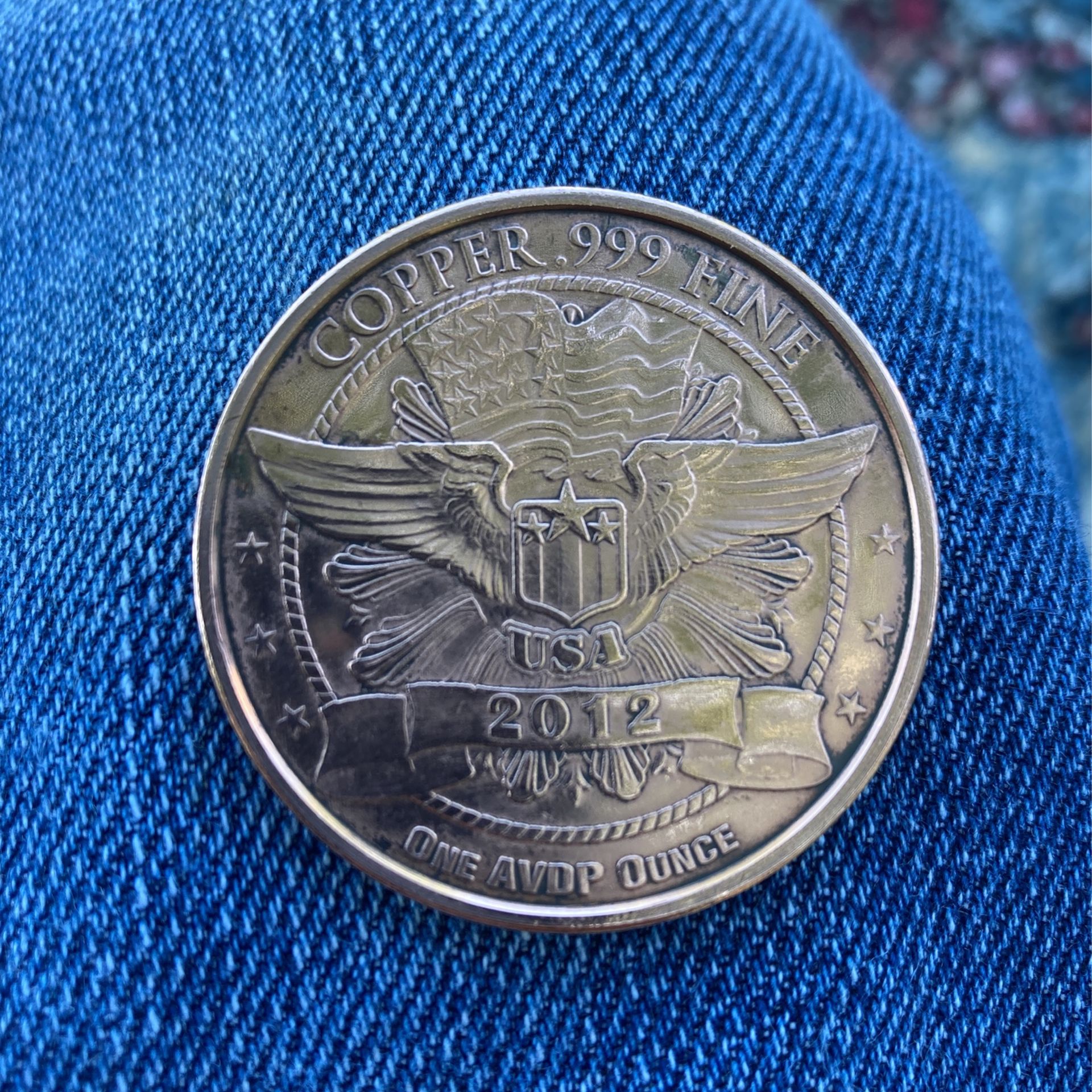 1 Oz Copper Round Random Design .999 Copper