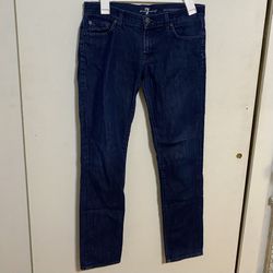 7 For All Mankind Roxanne Size 28 Navy Blue Jeans