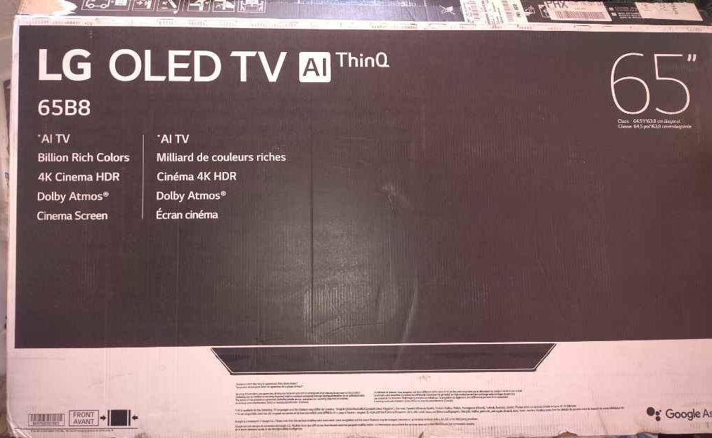 Brand New 65 Inch LG OLED AI ThinQ Smart TV
