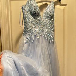 Light Blue Prom Dress  Size :3 