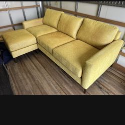 West Elm Couch And Ottoman Great Condition 