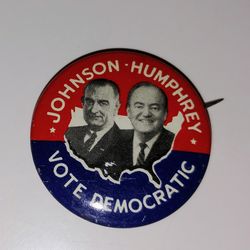 Johnson/ Humphrey button