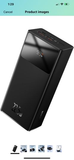 30000mAh Portable Charger, 22.5W Power Bank Fast Charging Battery Pack with 2 USB-A, 1 USB-C and 1 Micro USB 