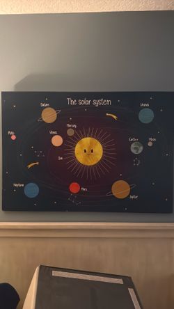 Solar system Lg canvas print 28 inches by 39inches