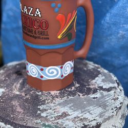 Set Of Plaza, Del Mexico Mugs& Martini Glasses 