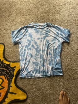 Blue Tie-Dye Relaxed Fit Shirt – Size Medium