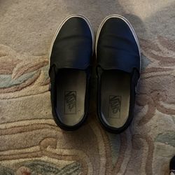 Size 7 Leather Vans, Great For Back To School