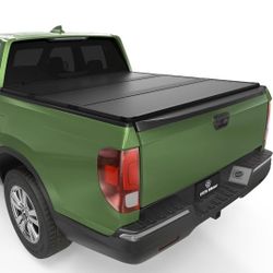 Hard Tri-fold Truck Bed Tonneau Cover Fits for 2017-2025 Honda Ridgeline, Fleetside 5 ft Bed