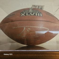 Russell Wilson Auto Football w/ COA