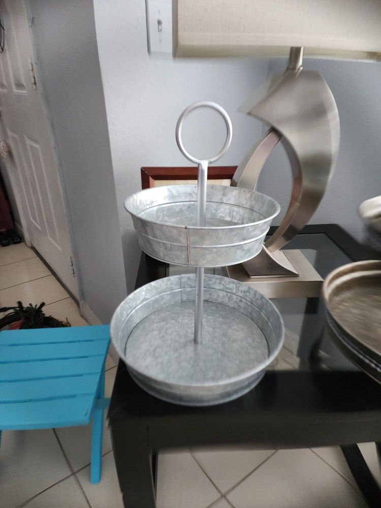 Metal Tired Tray Decor