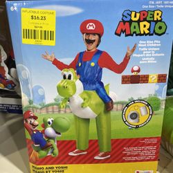 Mario And Yoshi Inflatable Costume