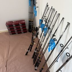 Brand new Shimano  fishing rods and reels - 4 different ones