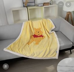 Kids Winnie The Pooh 50”x60 Throw Blanket, 3D Animal Embroidery Sherpa Blanket Girls Boys Gifts