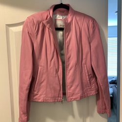 Pink Leather Jacket