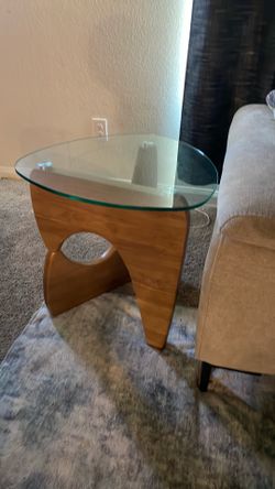 Glass table set