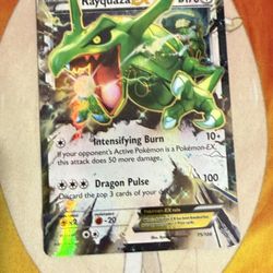 Rayquaza EX 75/108, MINT will send more pictures if needed, barely touched, great condition