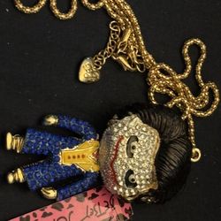 Betsey Johnson Joker Necklace