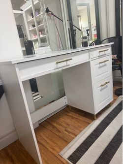 White desk