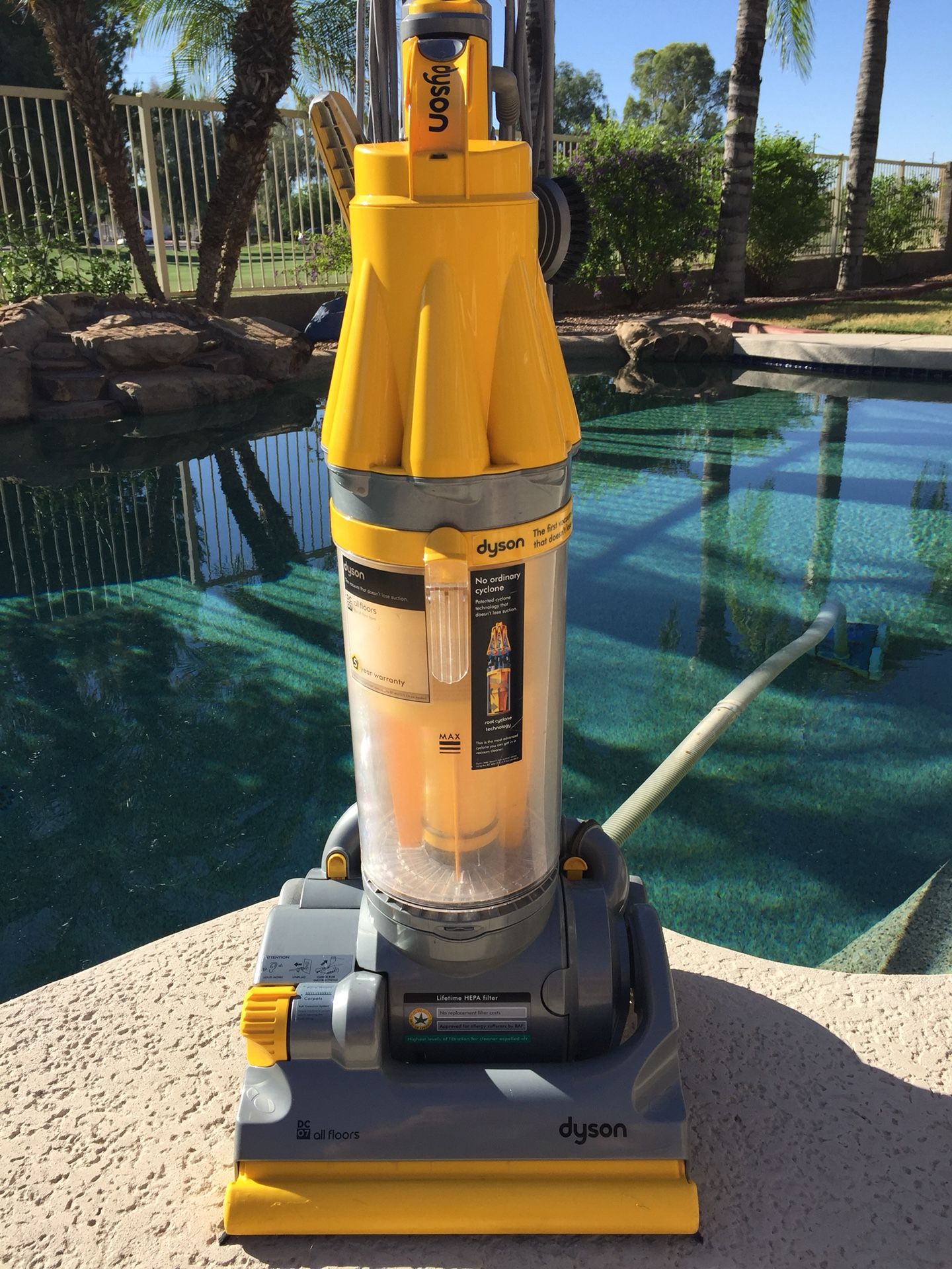 Dyson DC07 Yellow All Floors High-End Vacuum Cleaner – Complete with Accessories – Excellent Condition!