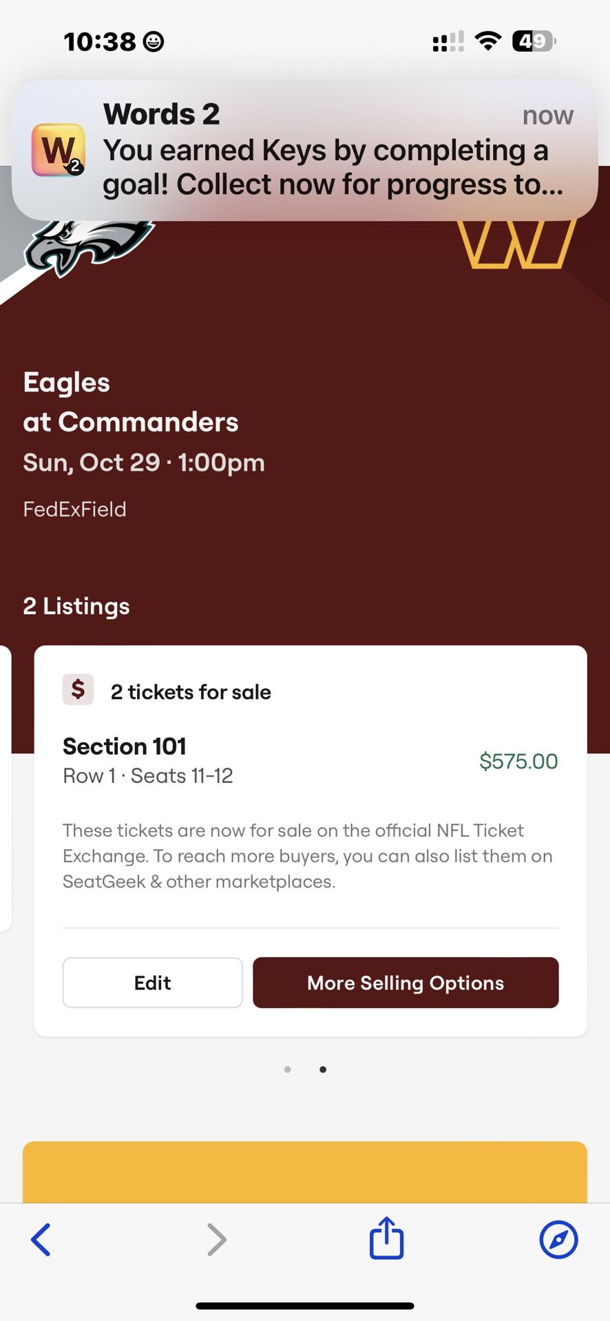 Eagles Vs Commanders Tickets Sunday 29 Octoberr