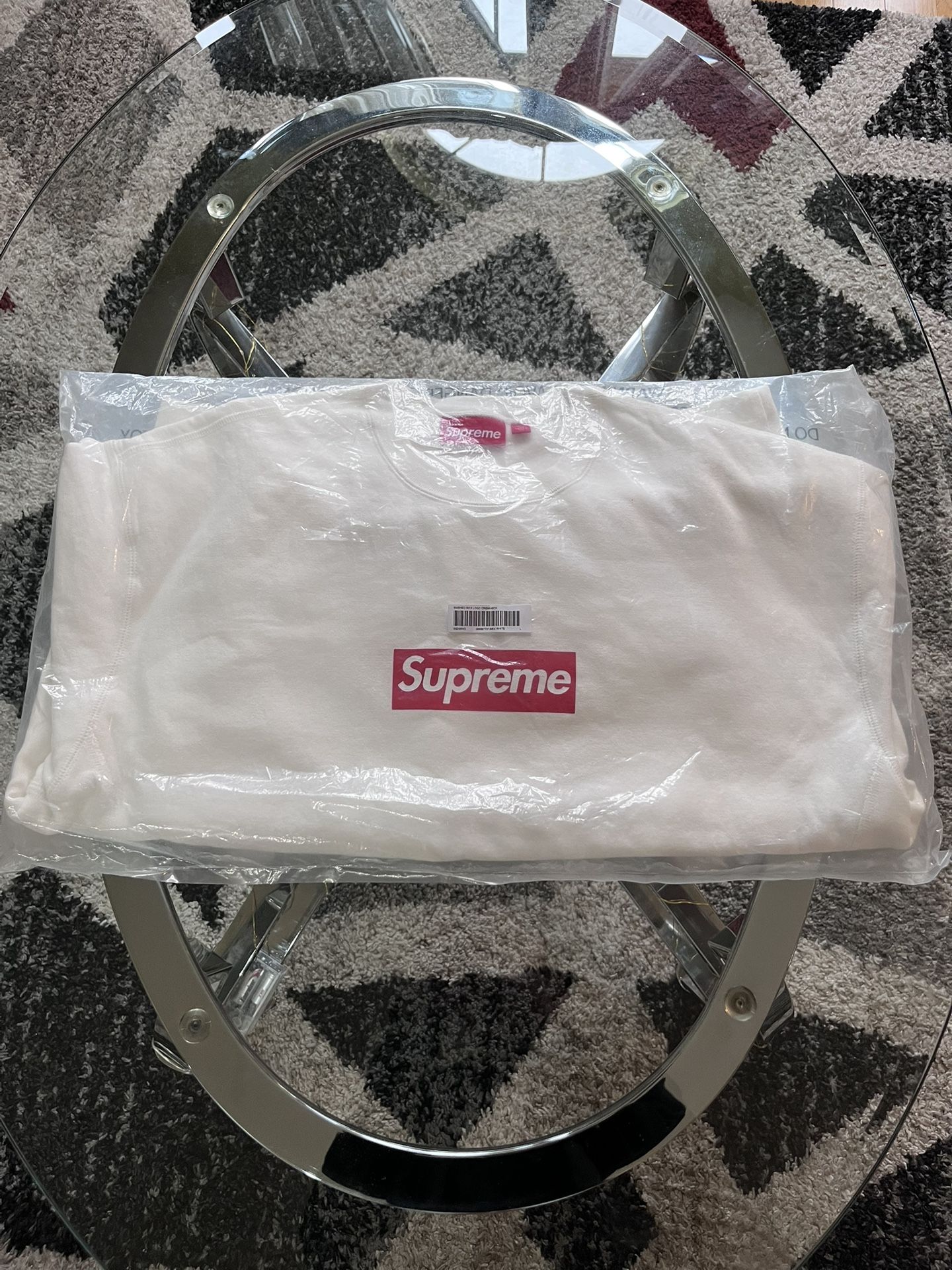 Supreme Washed Box Logo Crewneck