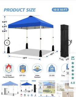 Canopy Tent Blue 10x10FT