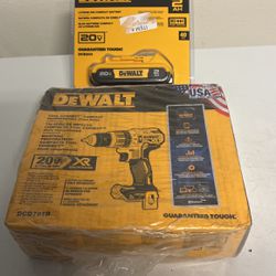Dewalt Hammer Drill And 2 Amp 20 V Battery