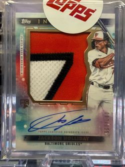 2024 topps inception baseball Jumbo relic auto RC Jackson Holliday /125