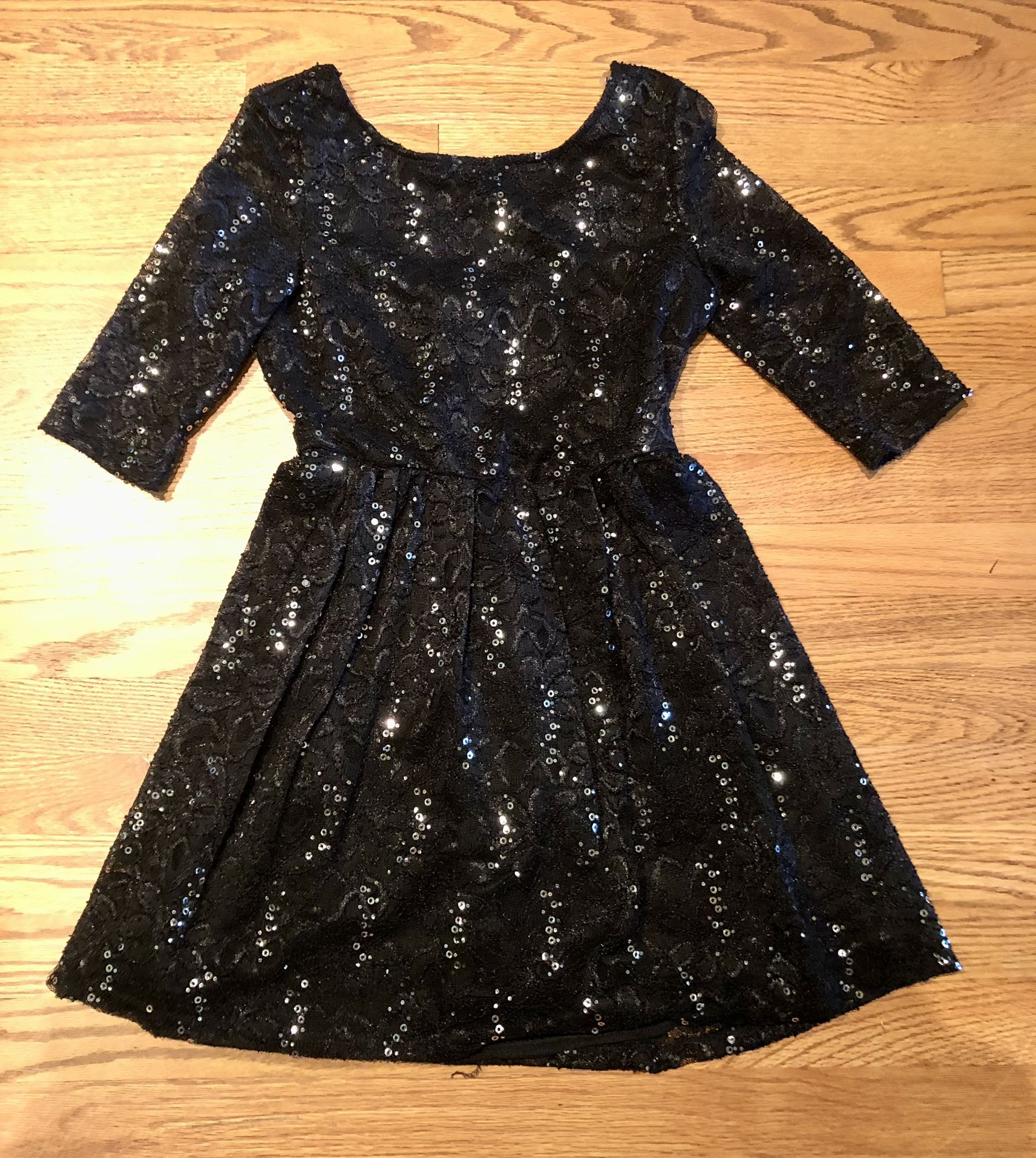 Jr. Black Sequence Dress Size 5