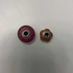Two Very Pretty Pandora Bracelet Charms !