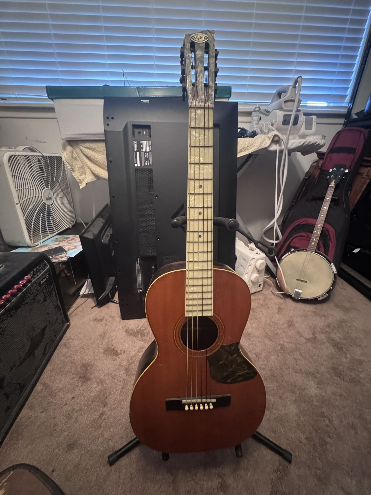 Vintage Oahu Parlor Guitar – Late 1930s / Early 1940s – Serial 30366 – Kay-Built – Original Case