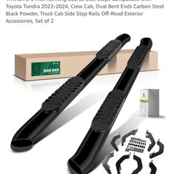 YHTAUTO 5 Inch Running Boards Side Steps Compatible with Toyota Tundra 2022-2024, Crew Cab