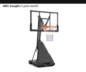 New in the box Yohood Basketball Hoop Outdoor Portable 44/48 Inch Backboard, 10ft Quickly Adjustable Basketball Goal System with Wheels for Court/Back