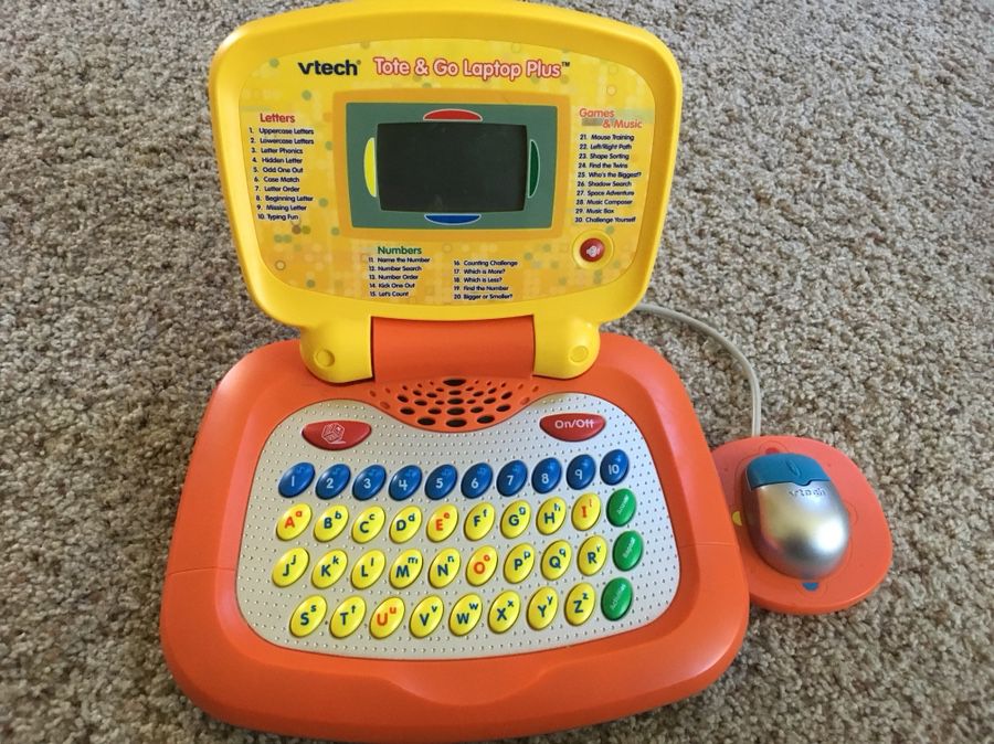 VTech Tote and Go Laptop Web Plus Mouse Preschool Learning System Orange  for Sale in Conroe, TX - OfferUp