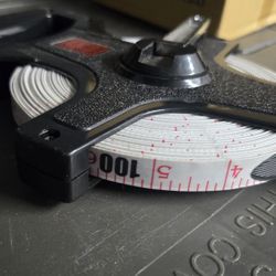 100 Ft Measure Reel Used For Baseball Chalk Lines 